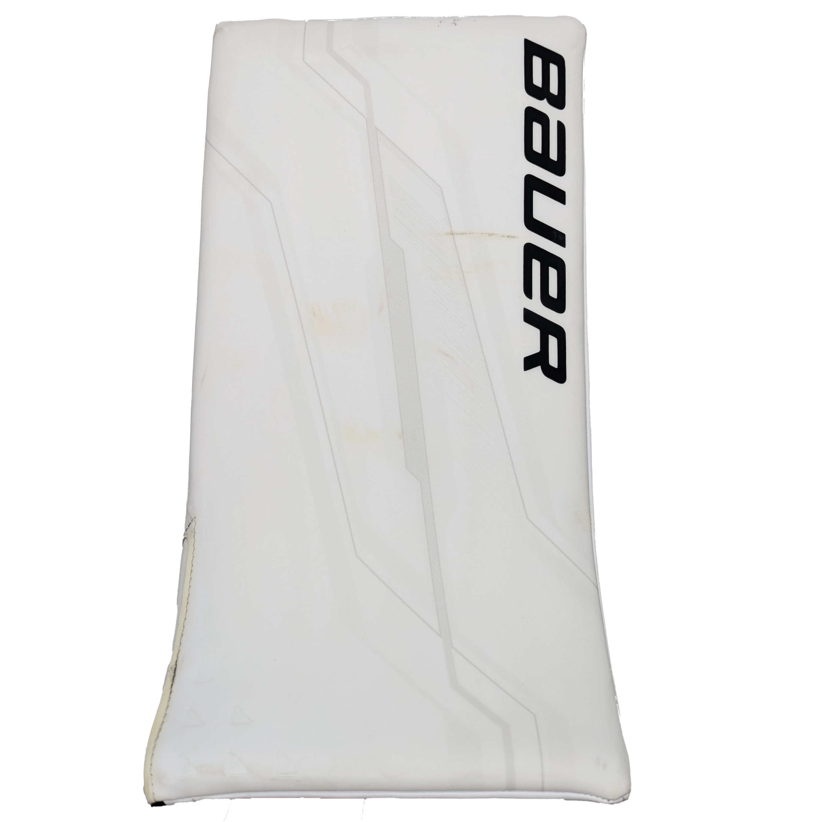 Bauer Supreme Shadow – Bloqueur de gardien de but AHL Pro Stock d'occasion (blanc)
